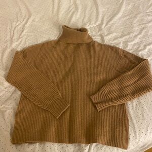 Wool Cashmere The Kooples Beige Turtleneck Sweater